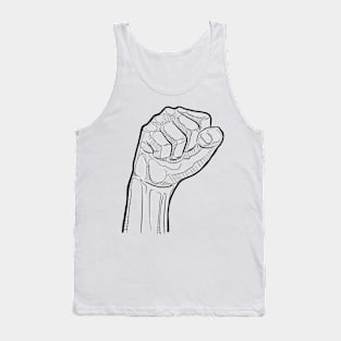 Digital illustration of a human fist Tank Top